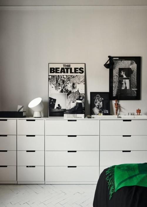 Монохромная квартира дизайнера ли коттера в Стокгольме. 08