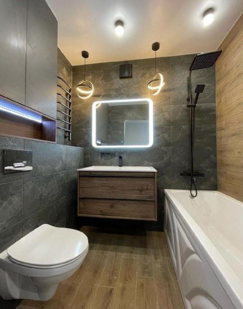 Интерьер ванной комнаты. 02