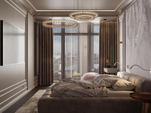 Мастер - спальня трехкомнатной квартиры на первой линии балтийского моря, ЖК Атлантис. 06