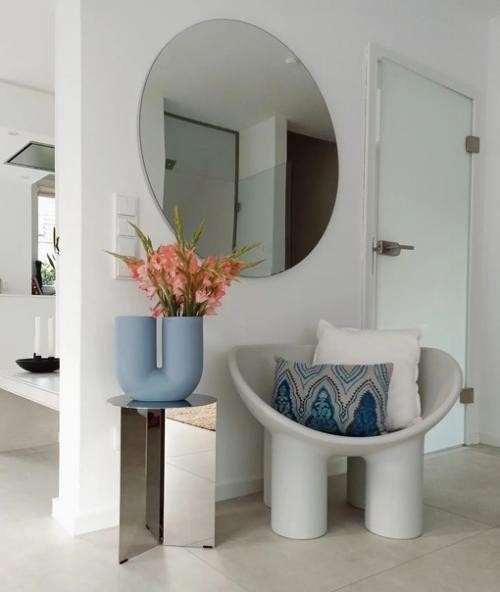 Вся правда о круглом большом зеркале в интерьере: 07