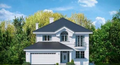 Эскизный проект классического коттеджа. 09