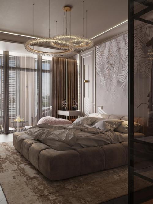 Мастер - спальня трехкомнатной квартиры на первой линии балтийского моря, ЖК Атлантис. 07