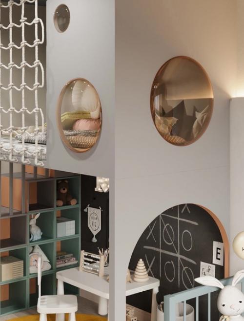 Стильный интерьер детской комнаты. 07