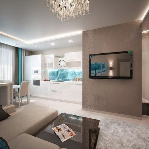 Небольшая квартира - студия. 01