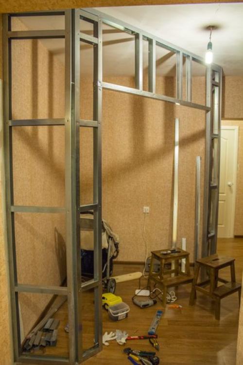 Гардеробная из гипсокартона. 07