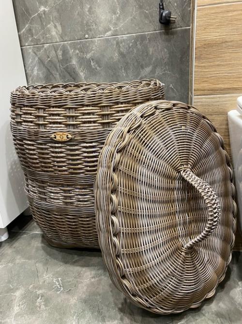 Новиночка. Бескаркасная корзина для белья была сплетена для моих любимых и дорогих в подарок. 01