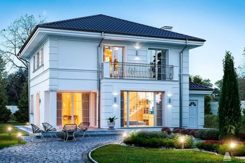 Эскизный проект классического коттеджа. 01