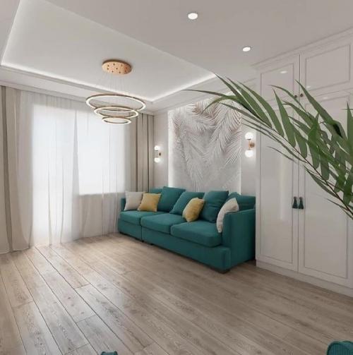 Современный интерьер. В светлых оттенках. 04