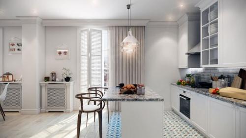 Дизайн - проект 3-комнатной квартиры в скандинавском стиле. 03