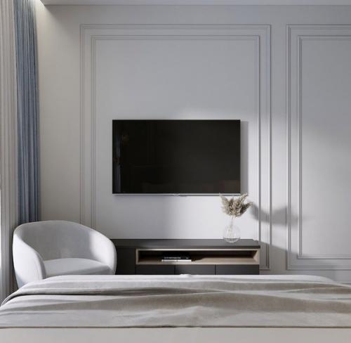 Интерьер спальни в загородном доме. 04