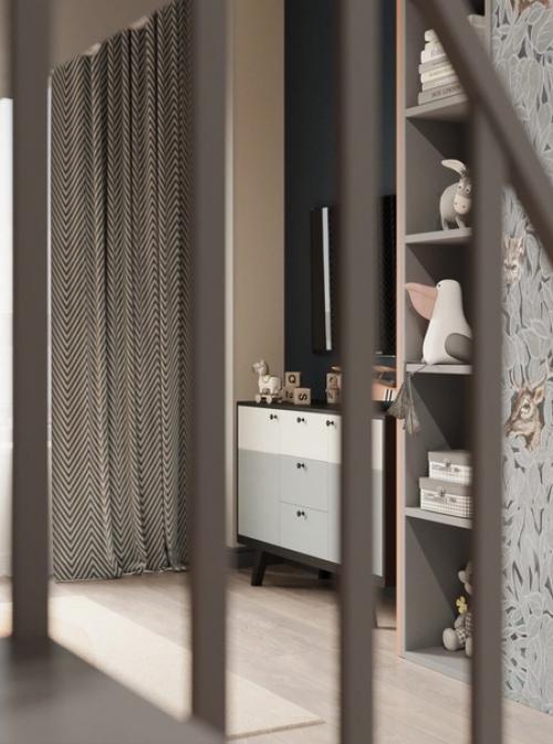 Стильный интерьер детской комнаты. 05