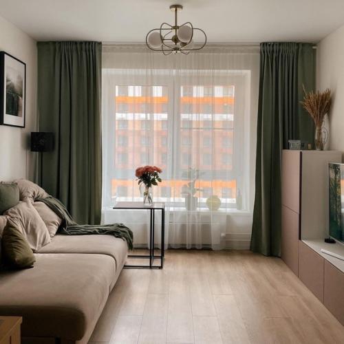 Зеленые оттенки в красивой квартире Насти Nastya_Homelike. 06