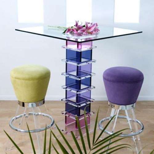 Креативные барные столики из разноцветного стекла. 03 Креативные барные столики из разноцветного стекла. 03