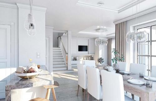 Эскизный проект классического коттеджа. 06