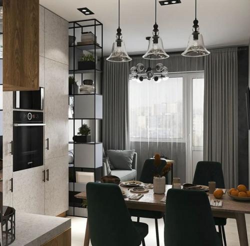 Заказчики интерьер в современном стиле с элементами лофта просили. 04