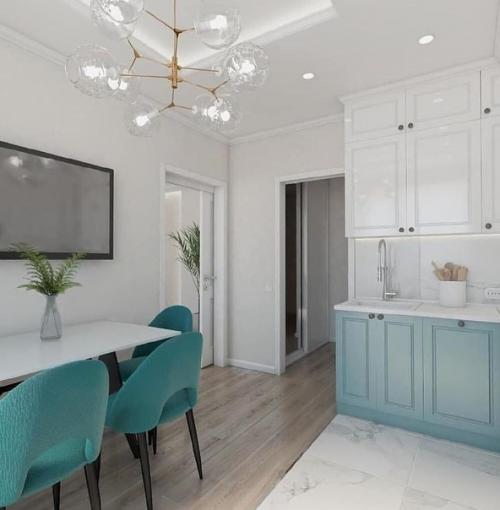 Современный интерьер. В светлых оттенках. 02