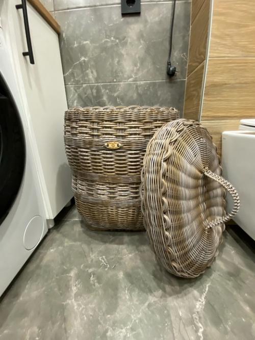 Новиночка. Бескаркасная корзина для белья была сплетена для моих любимых и дорогих в подарок. 04