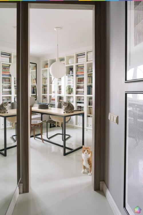 Русско - скандинавский интерьер в жемчужно-серых тонах ч. 1. 07