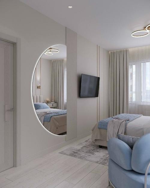 Нежная спальня в светлой палитре. 07