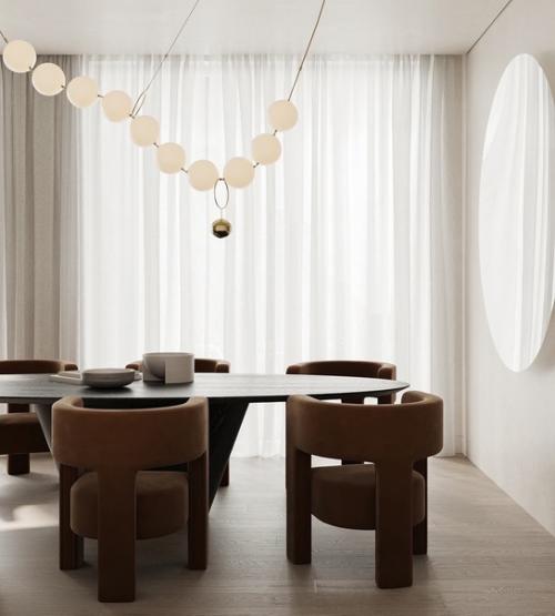 Дизайн кухни - гостиной в Монреале. 02