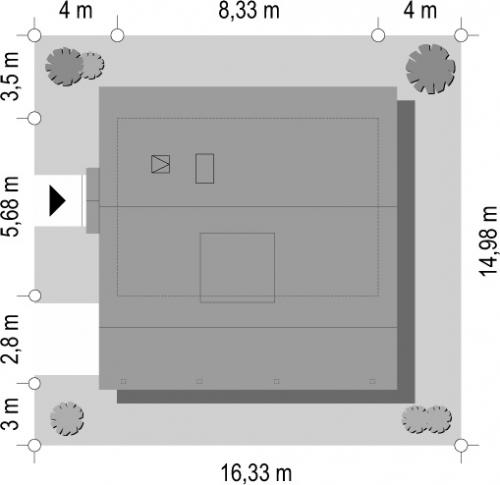 Планировка польского дома Szarejka от компании MG Projekt, Польша, Варшава. 08