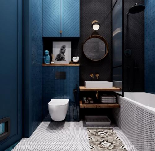 Яркая эклектика в интерьере квартиры площадью 41 кв. 09