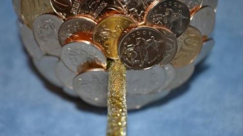 Мастер-класс: денежный топиарий своими руками. 05