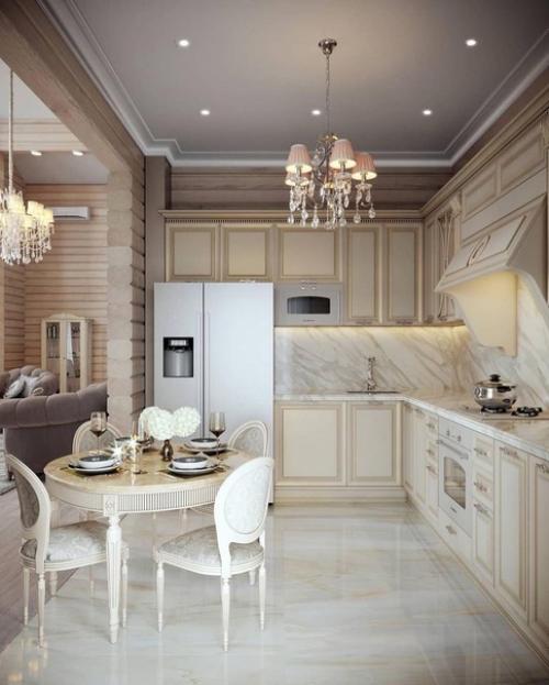 Кухня - гостиная с ее изысканным и шикарным интерьером - это настоящее удовольствие. 05