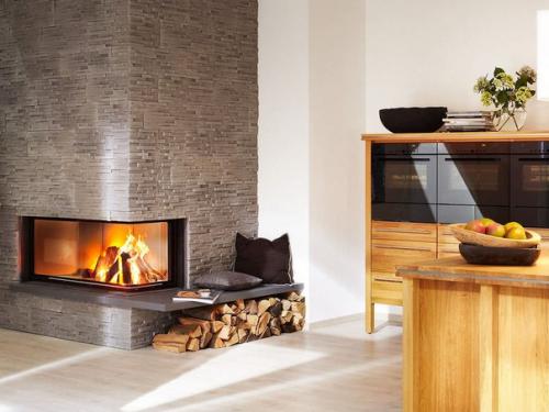 Оформление интерьера декоративным камнем. 01