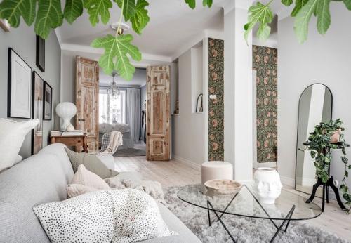 Скандинавский дизайн в нежных тонах в старой квартире 60 м 2. 06