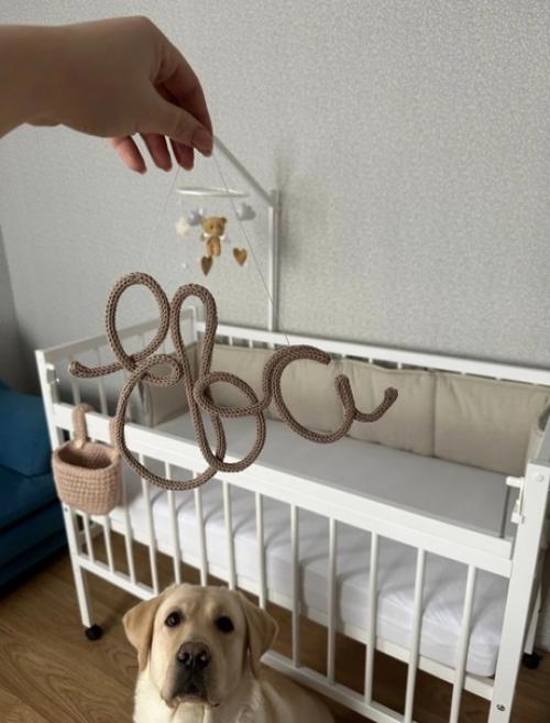 Вы спрашивали как эти вязаные имена смотрятся в интерьере и вот я нашла несколько примеров на просторах интернета. 03