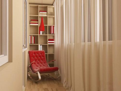 Варианты дизайна интерьера балконов. 05