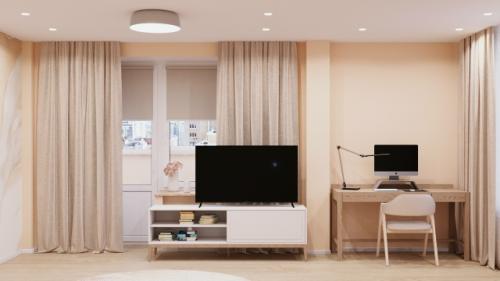 Дизайн - проект этой просторной квартиры площадью около 100 м мы разработали для семейной пары с двумя детьми. 04