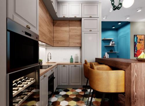 Яркая эклектика в интерьере квартиры площадью 41 кв. 02