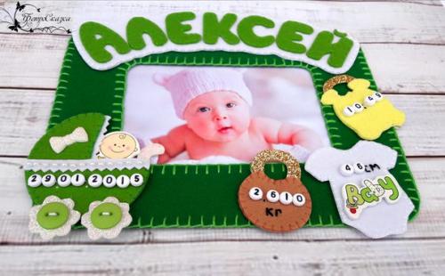 Метрика для новорожденного - прекрасный подарок на рождение малыша, выписку из роддома, крестины. 03