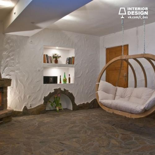 Подвесное кресло в интерьере. 04