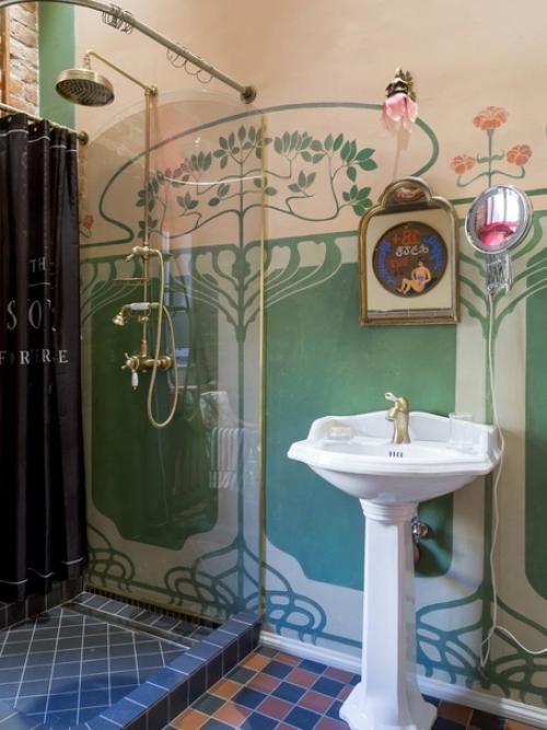 Квартира с антикварной мебелью и альфрейными росписями начала ХХ века. 07