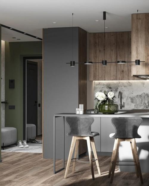 Кухня - гостиная, площадью - 16 кв. 04