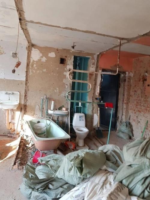 Полноценный ремонт в хрущевке с перепланировкой до / после. 02