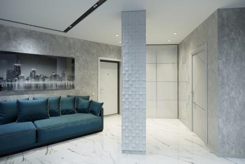 Двухкомнатная квартира в стиле хайтек лайт. 02