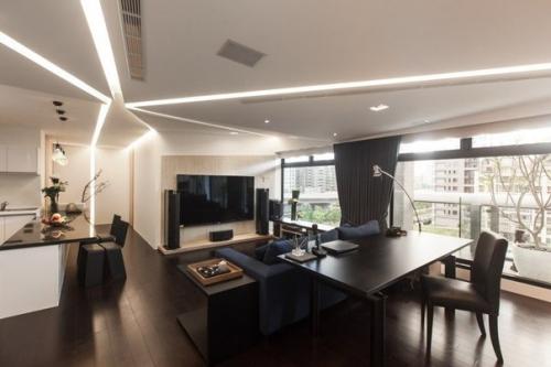 Современный дизайн интерьера дома в Тайване.