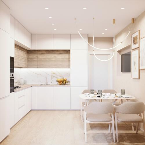 Дизайн - проект этой просторной квартиры площадью около 100 м мы разработали для семейной пары с двумя детьми. 01