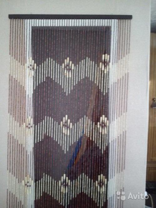 Дверные занавесы из бамбуковых палочек. 09