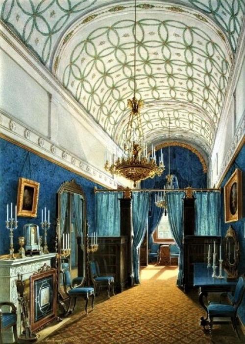 Утраченные интерьеры зимнего дворца на акварелях Эдуарда Петровича гау набат_утраченного. 06