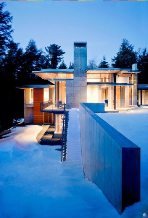 Особняк из бетона, стекла и дерева ч. 1. 06