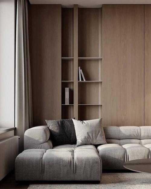 Гостиная в бежевых тонах - это уют, стиль и универсальность в одном пространстве. 04