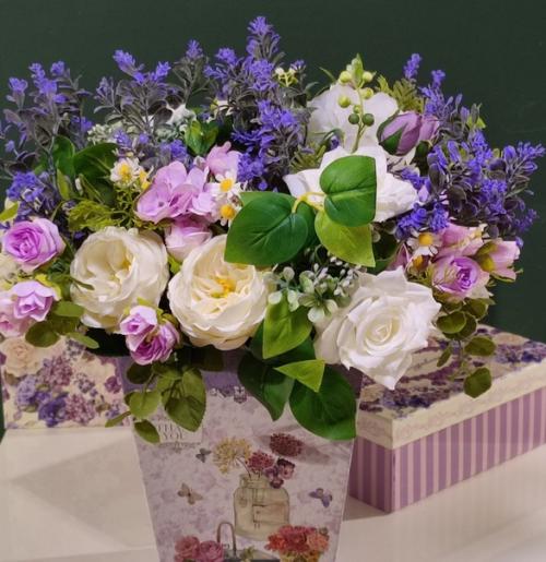 Композиции из искусственных цветов для интерьера завоевали мир! 03