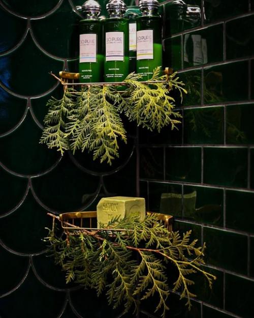 Ванная комната, похожая на зеленый сказочный лес! 02