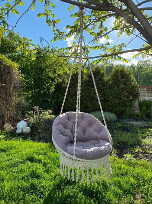 Подвесное кресло ручной работы может стать прекрасным подарком на день рождения, новоселье, или просто для себя. 03