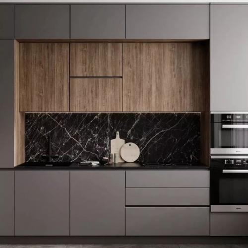 Интерьер кухни - гостиной площадью 25 кв. 01